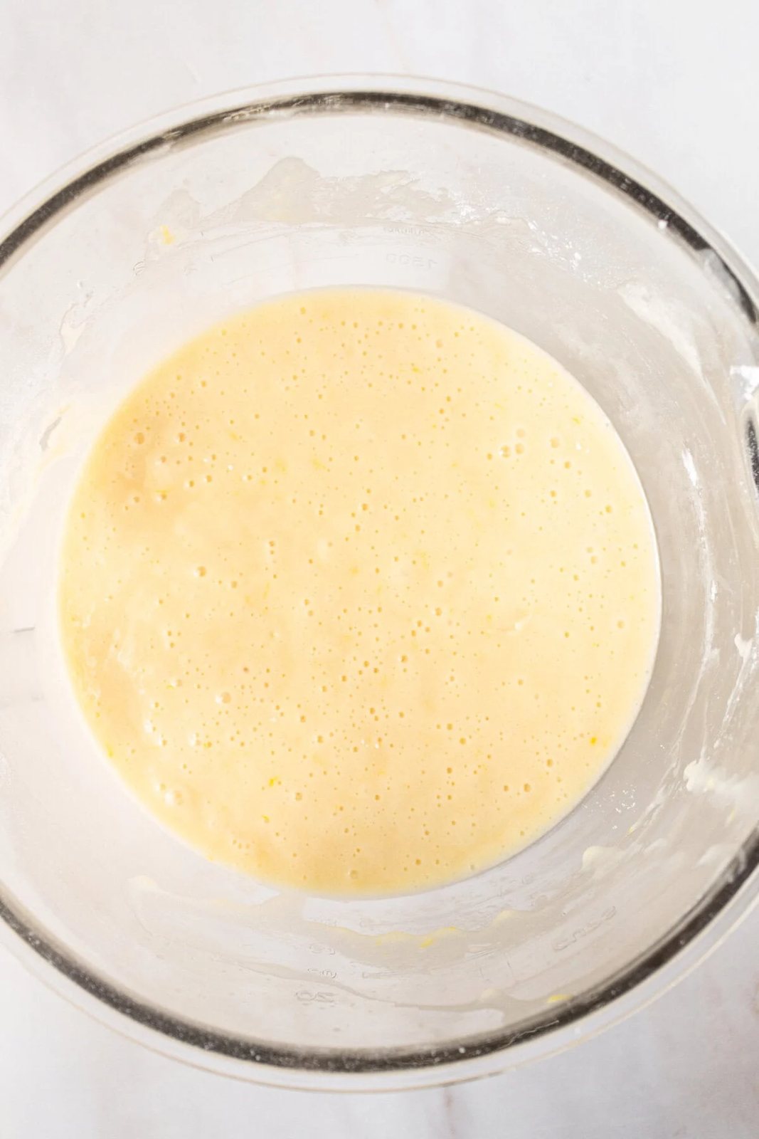 Homemade lemon raspberry cake batter