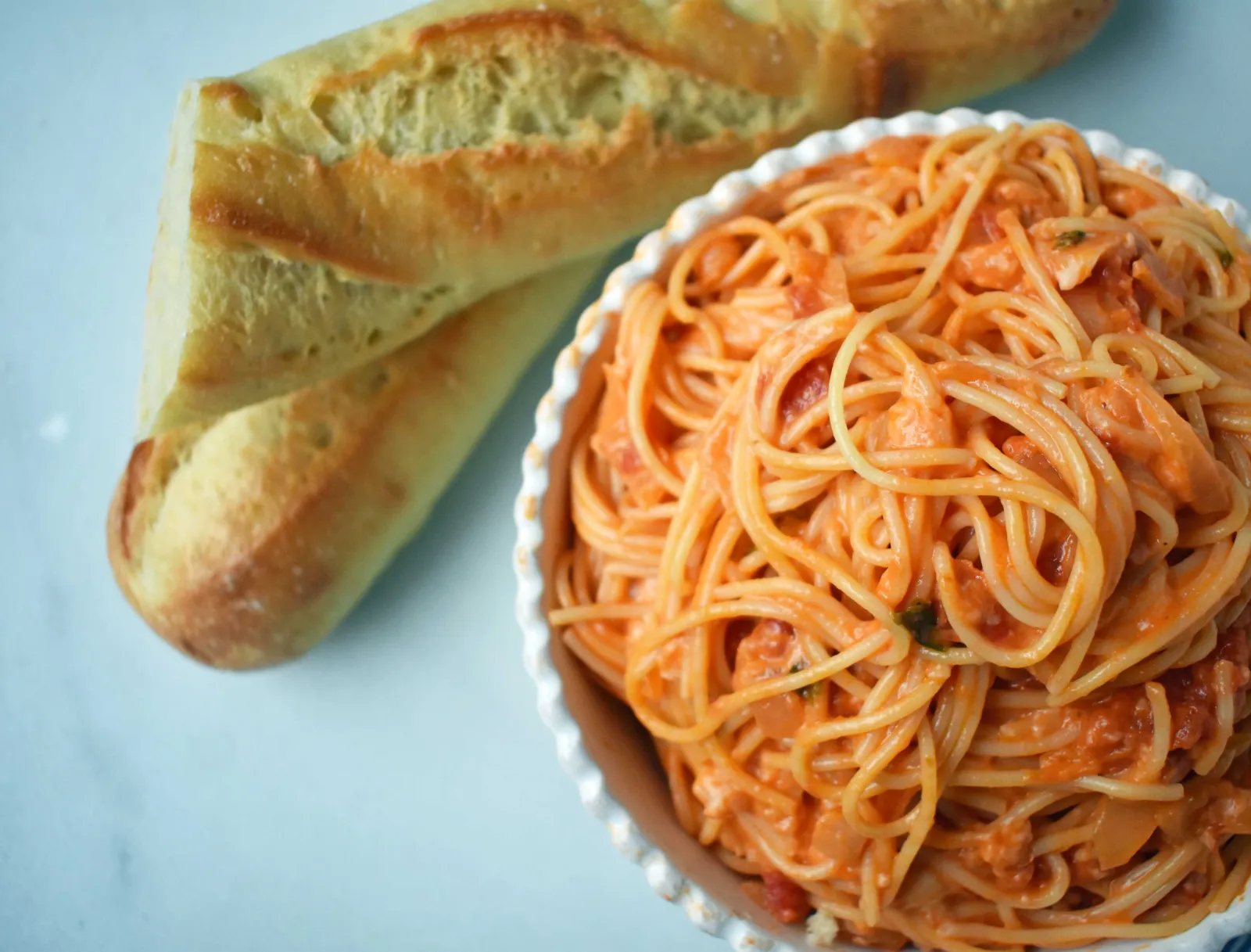 Tomato Cream Sauce Pasta