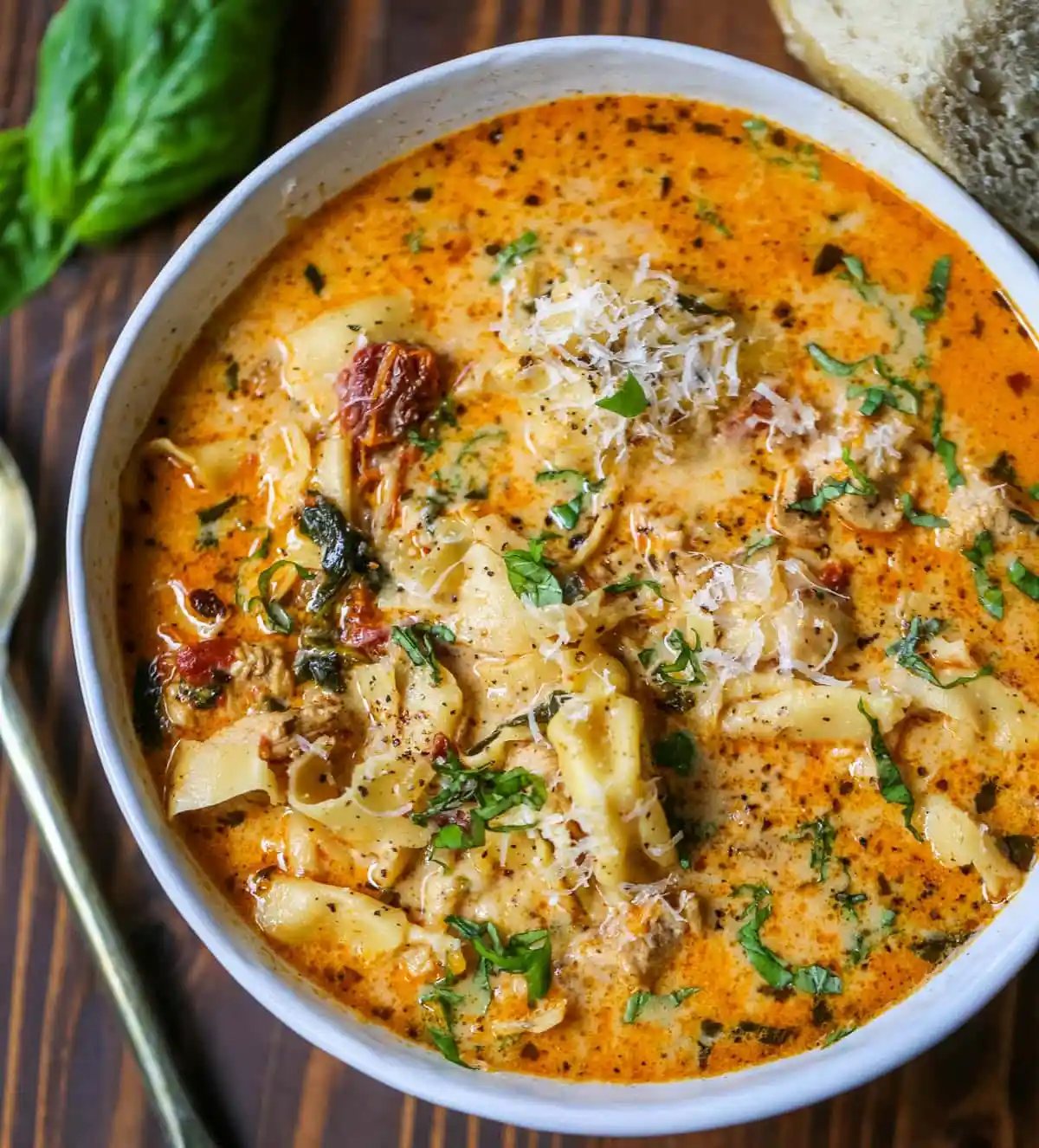 Marry Me Chicken Tortellini Soup