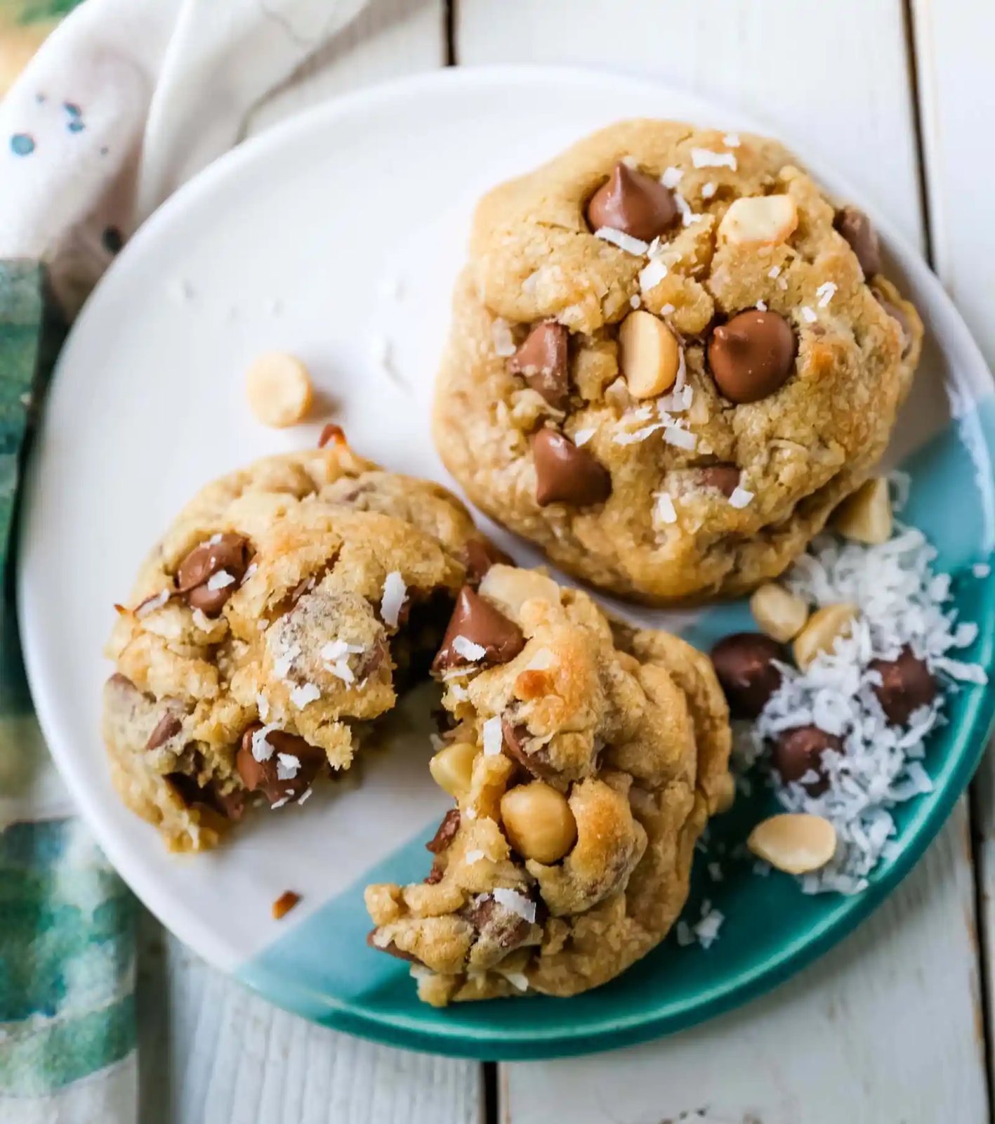 Milk Chocolate Macadamia Coconut Cookies