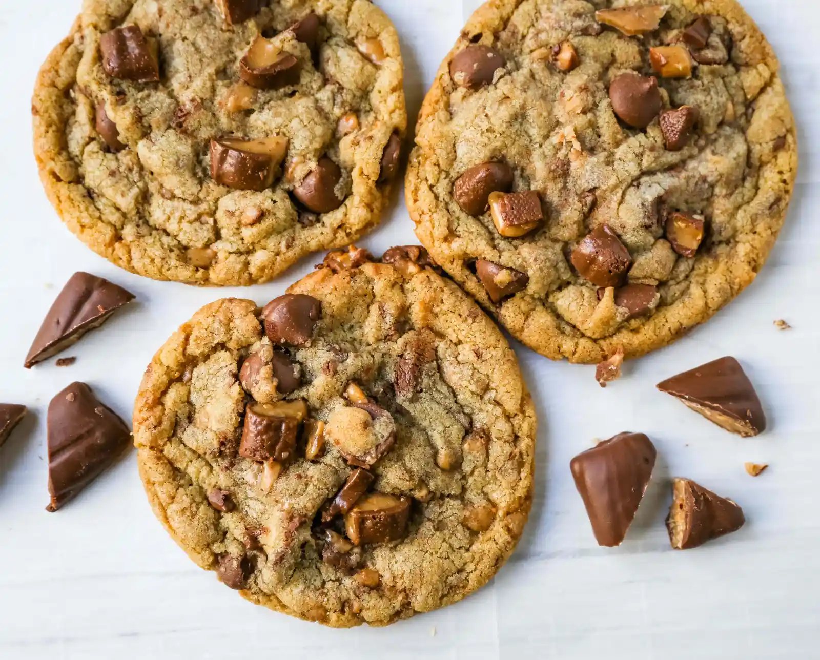 Milk Chocolate Toffee Cookies