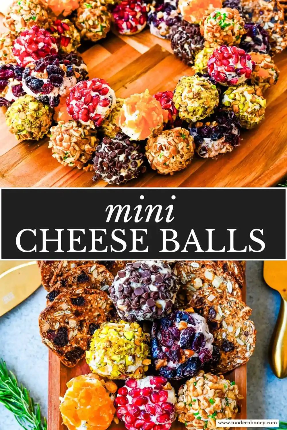 Mini Cheese Balls are the ultimate crowd-pleasing appetizer—bite-sized, creamy, and endlessly customizable. Whether you're hosting a party, creating a stunning charcuterie board, or need a quick snack for guests, these cheese ball bites will be a hit! With options ranging from savory herbs and spices to sweet fruity toppings, there are so many combinations to try. I am also sharing how to make a cheese ball Christmas tree and cheese ball Christmas wreath for a holiday appetizer idea.