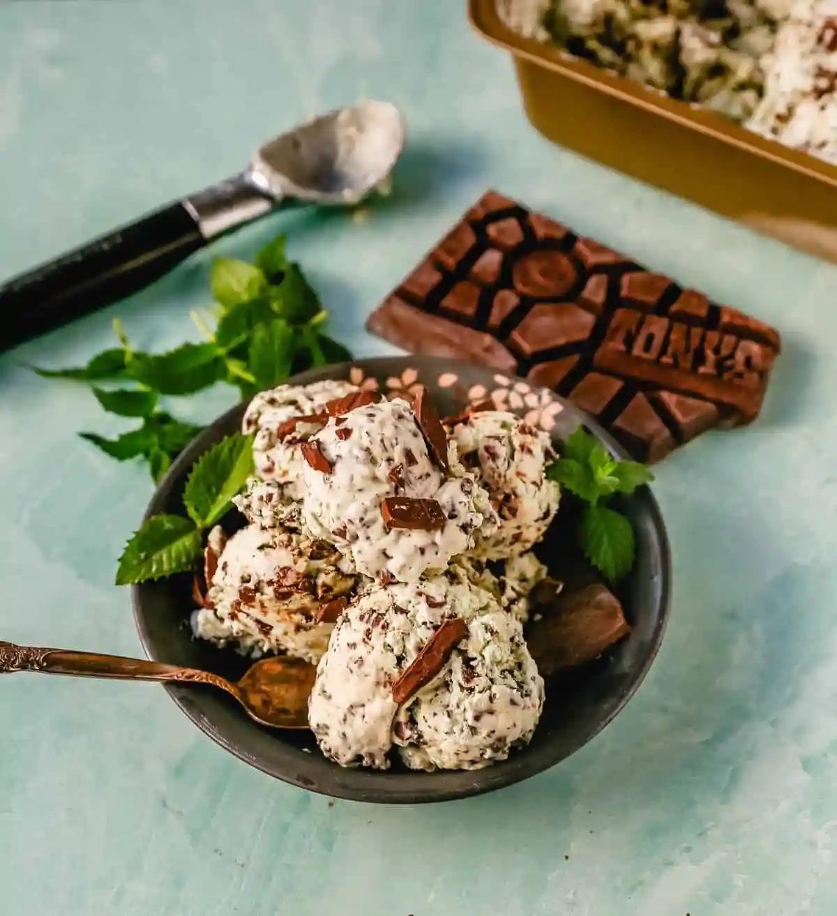Mint Chocolate Chip Ice Cream