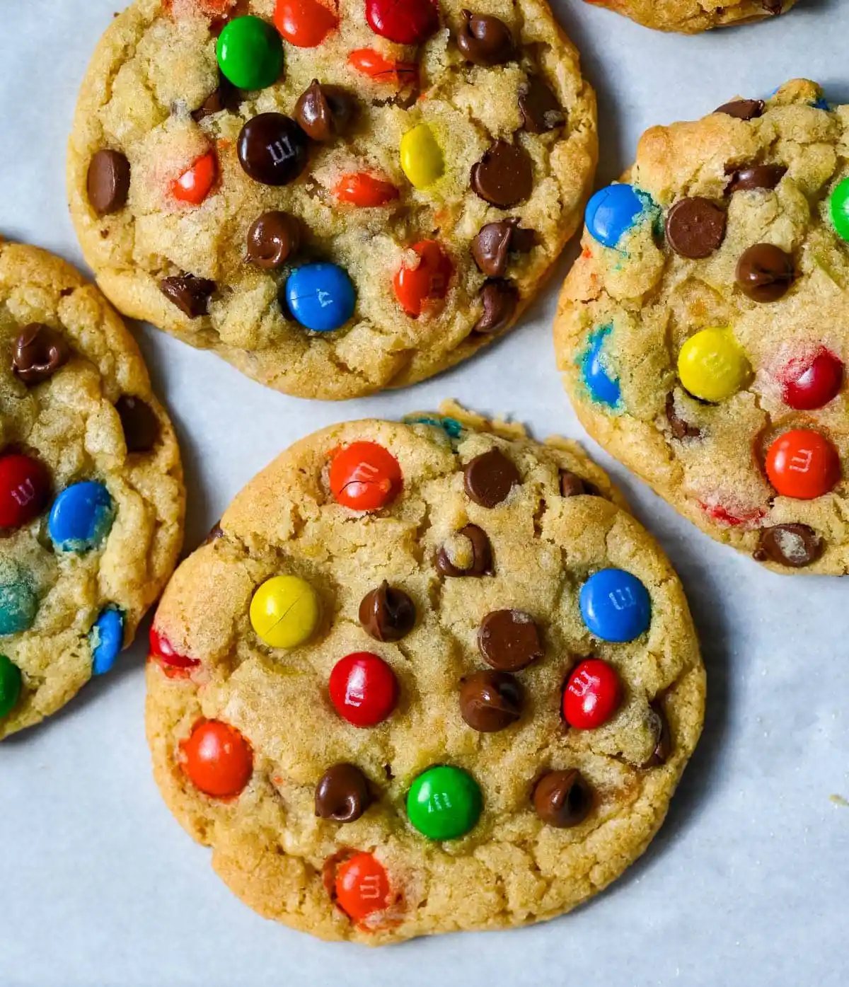 M&M Chocolate Chip Cookies