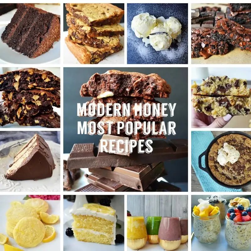 Modern Honey Top Recipes. The most popular recipes on Modern Honey Blog. The most viral recipes in 2017. www.modernhoney.com