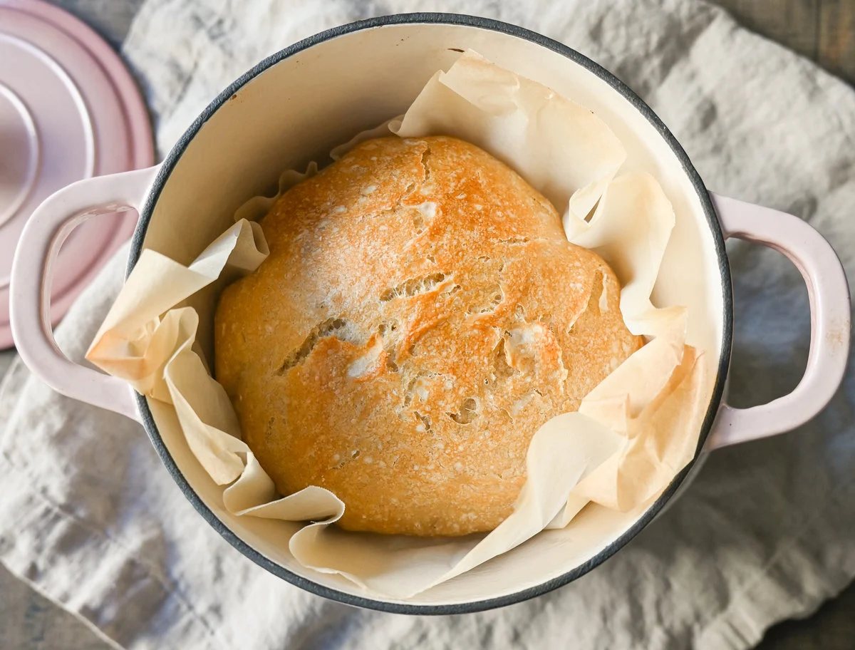 No Knead Overnight Crusty Bread