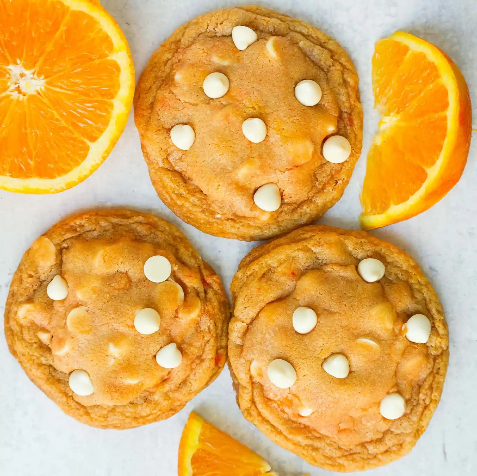 Orange White Chocolate Chip Cookies