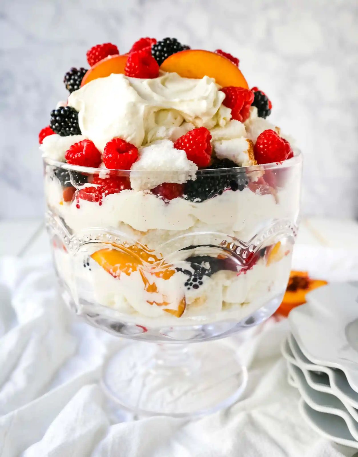 Peach Berry Trifle