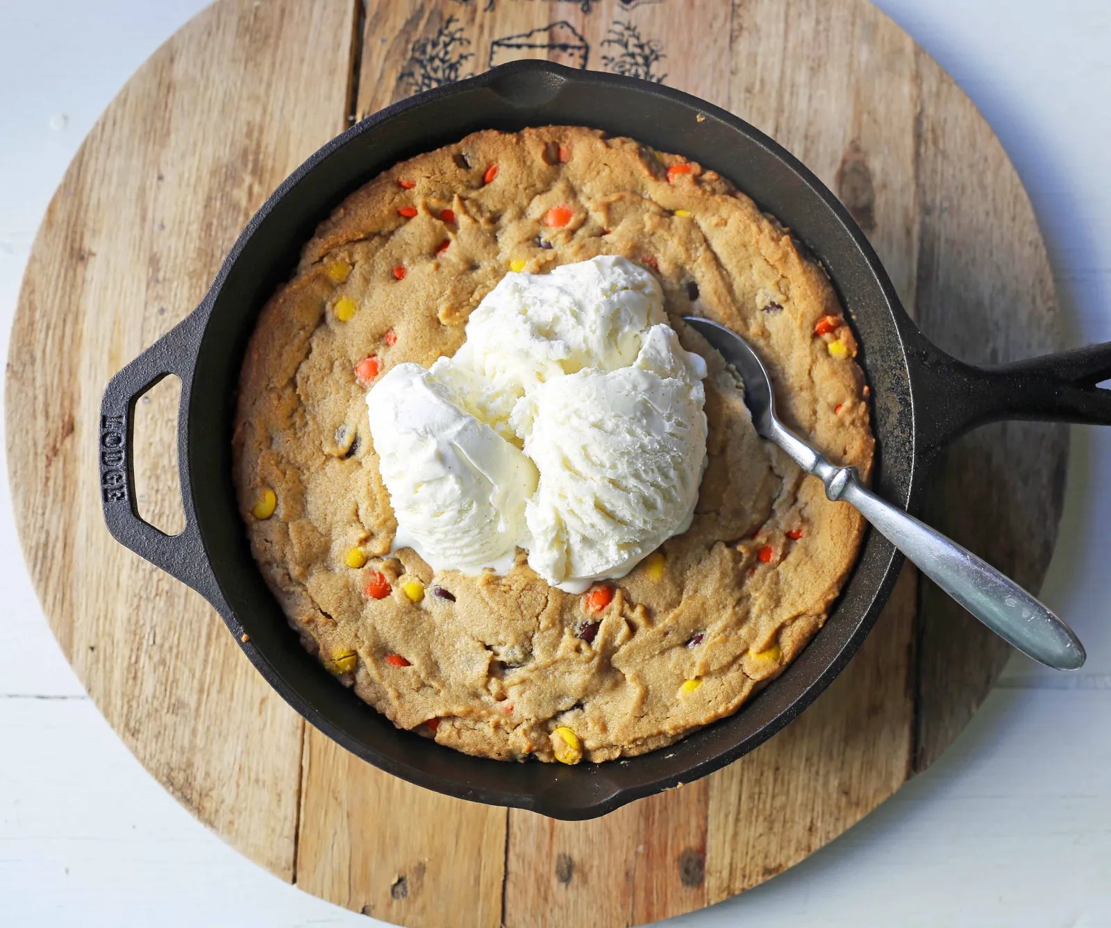 Peanut Butter Skillet Cookie