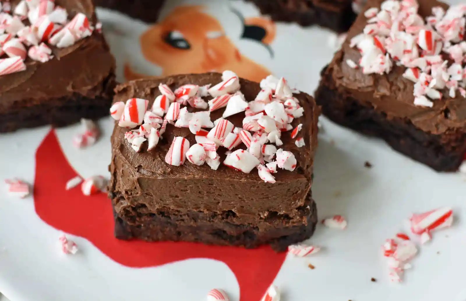 Peppermint Frosted Chocolate Brownies