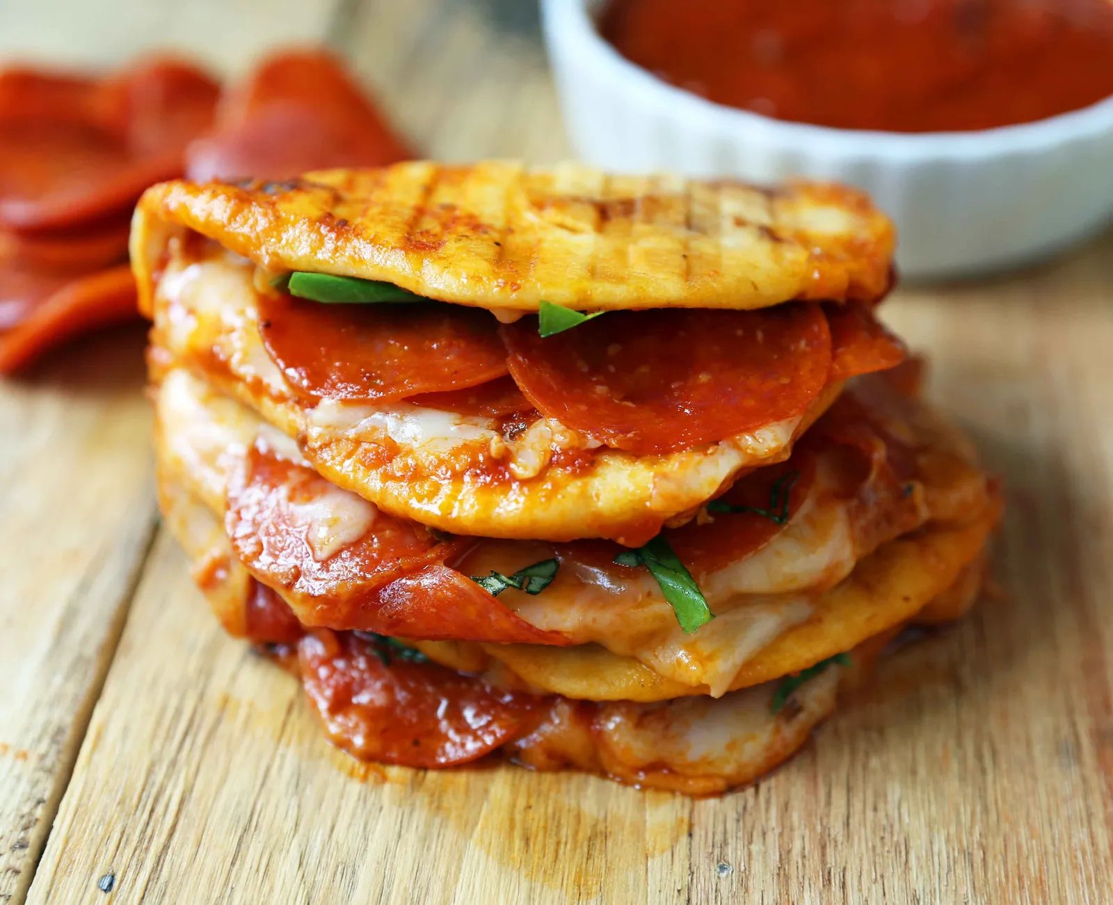 Pepperoni Pizza Flatbread Panini