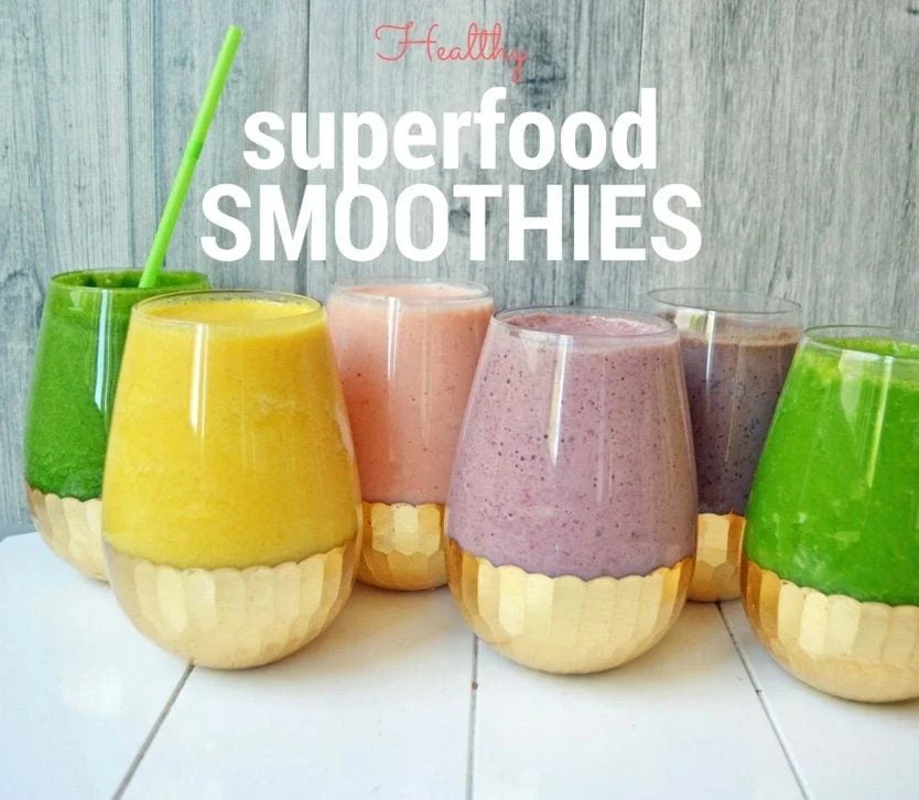 6 Healthy Superfood Smoothies by Modern Honey - www.modernhoney.com