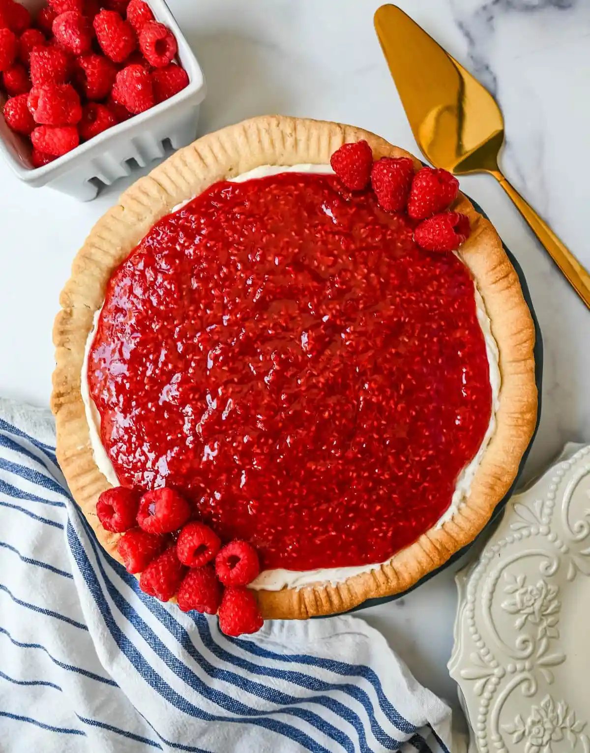 Raspberry Cream Pie