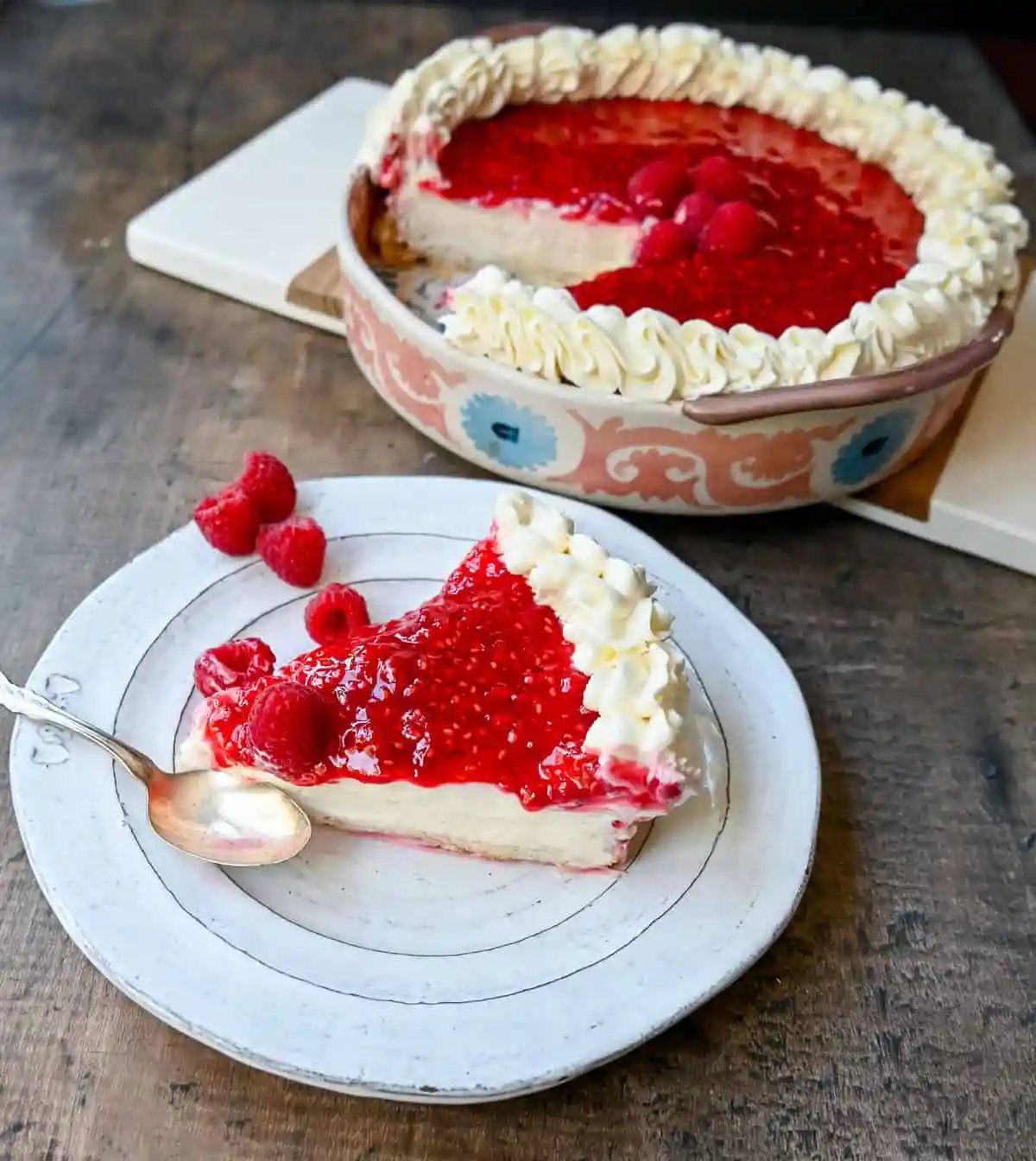 Raspberry Cream Pie with Graham Cracker Crust