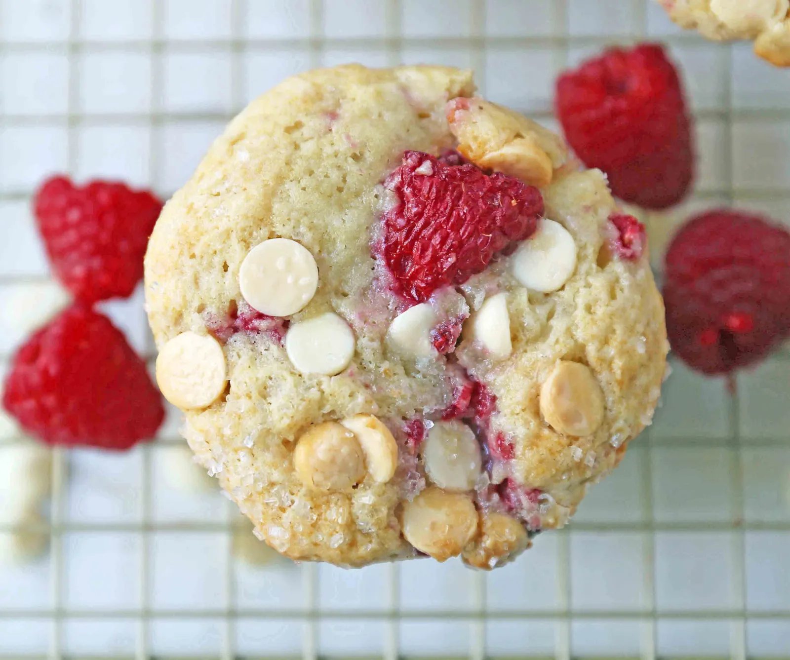 Raspberry White Chocolate Muffins