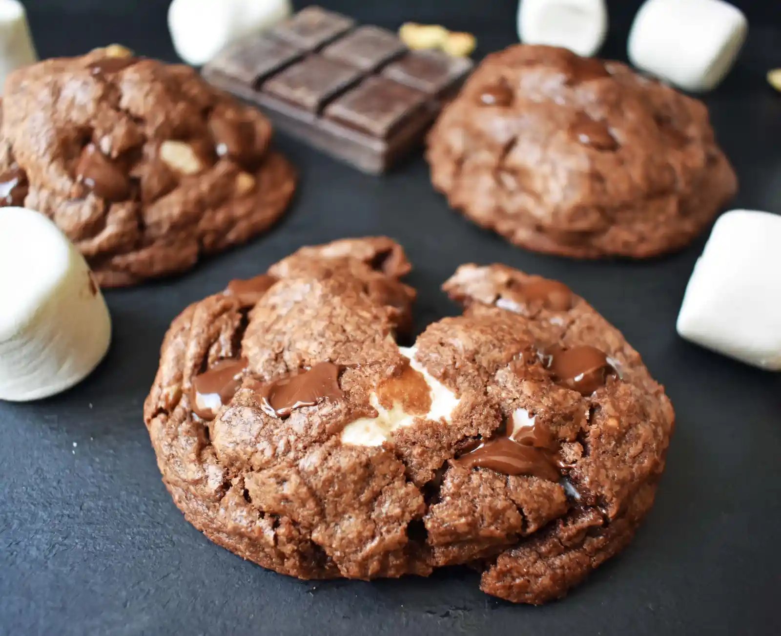 Rocky Road Fudge Cookies