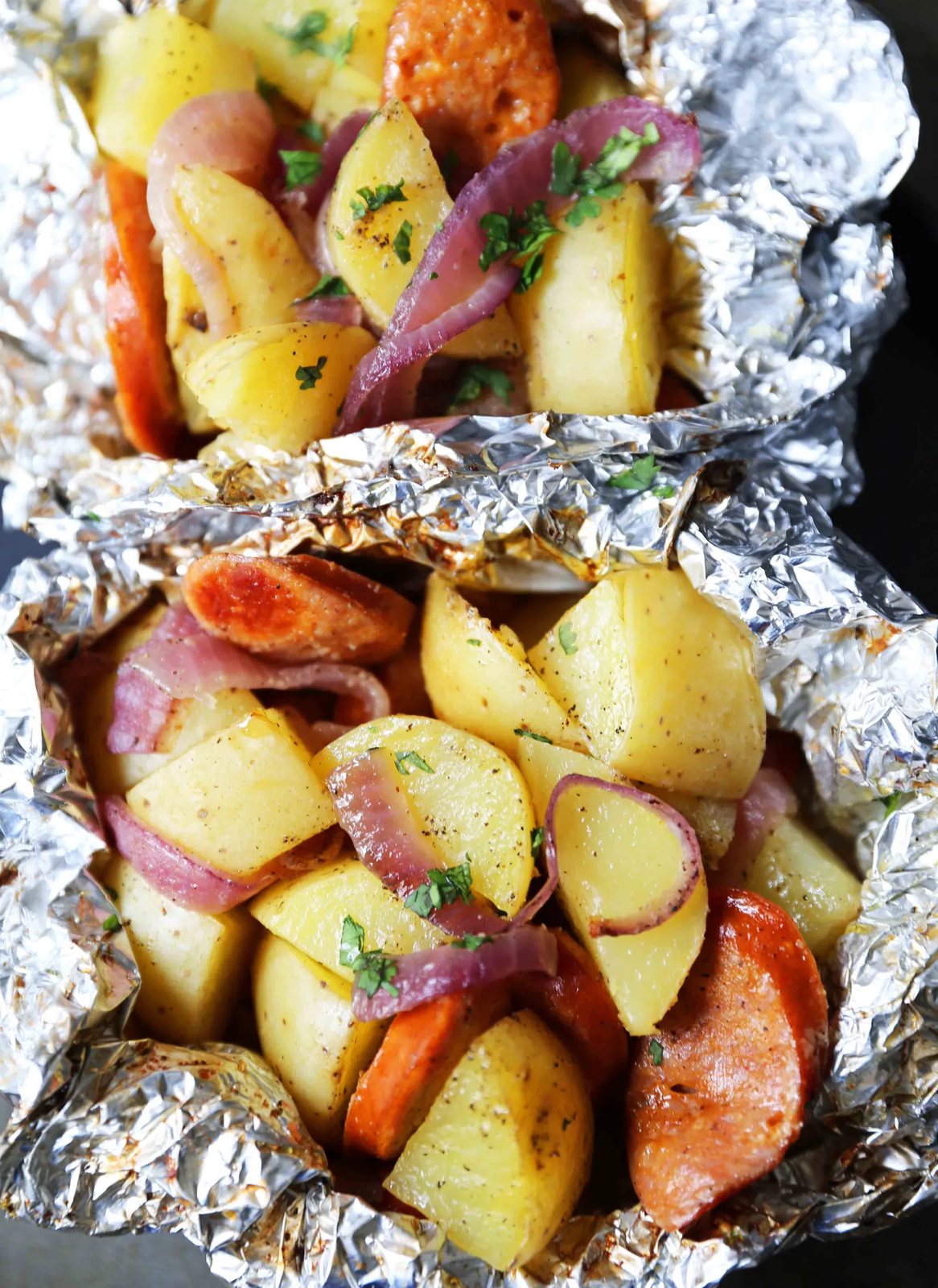 Sausage Potato Foil Packets