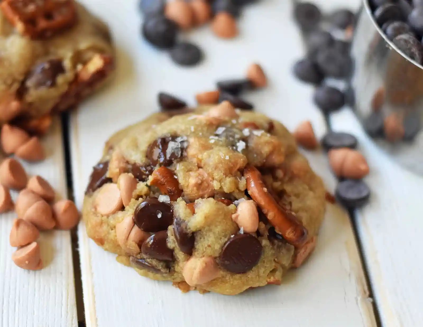 Sea Salt Butterscotch Pretzel Cookies