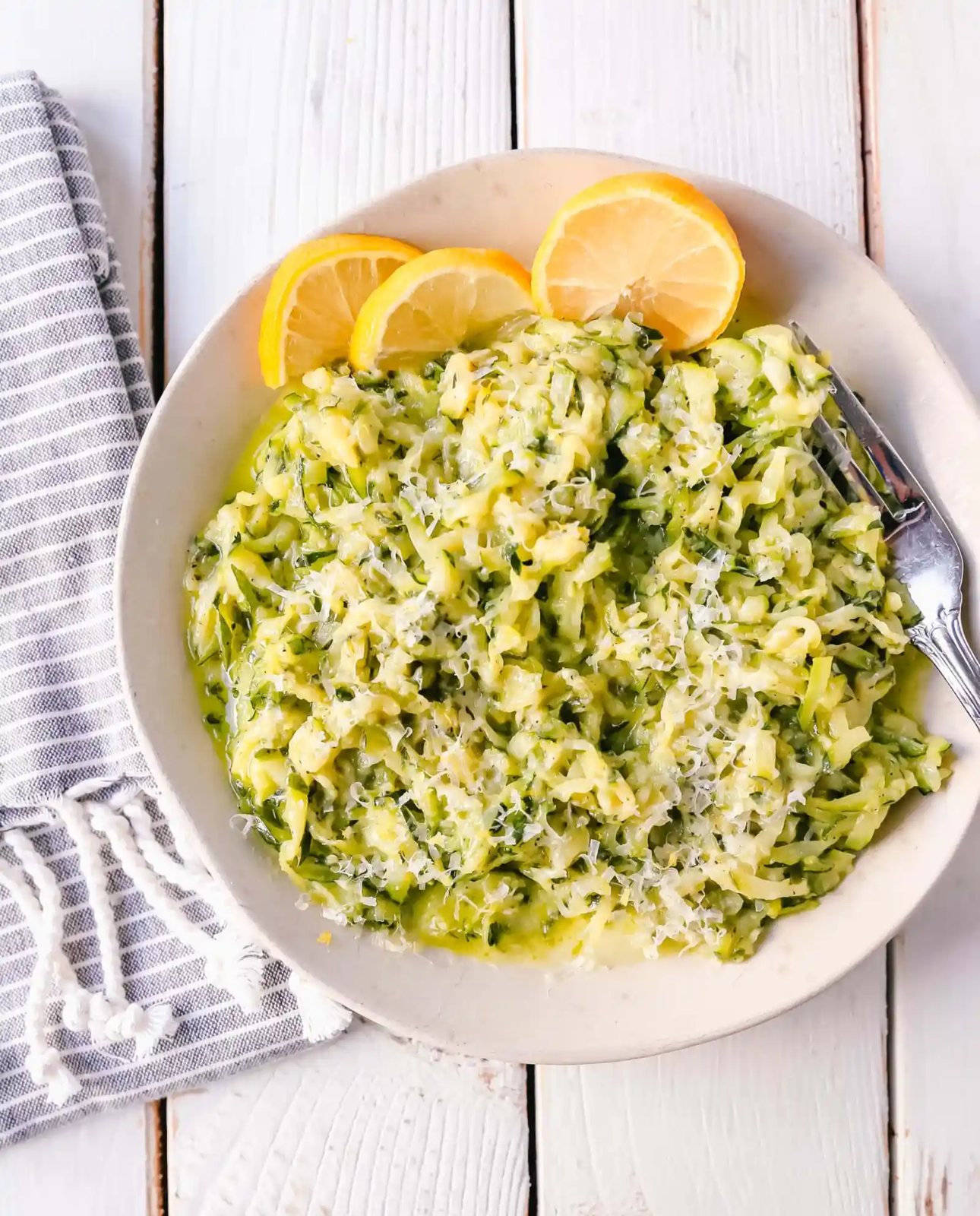 Shredded Sautéed Zucchini with Parmesan