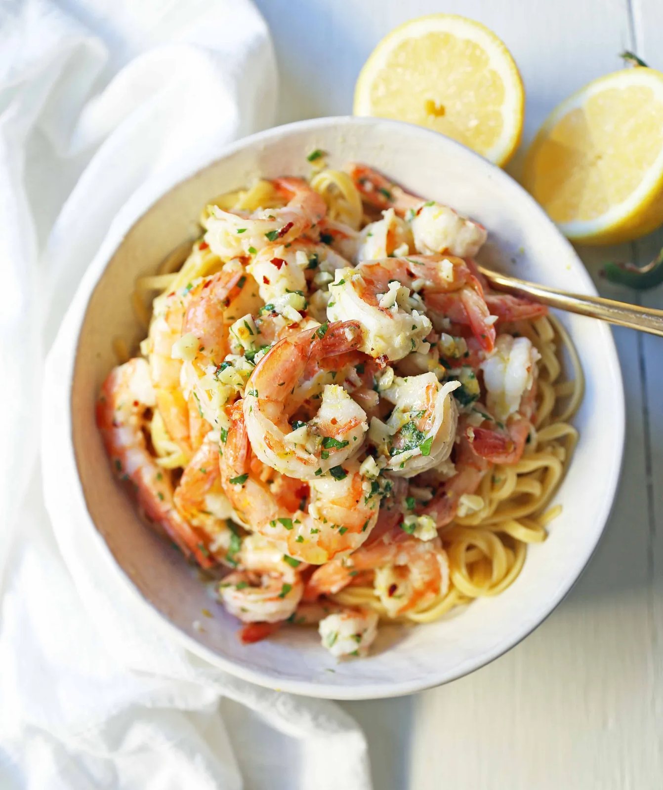 Shrimp Scampi Linguine