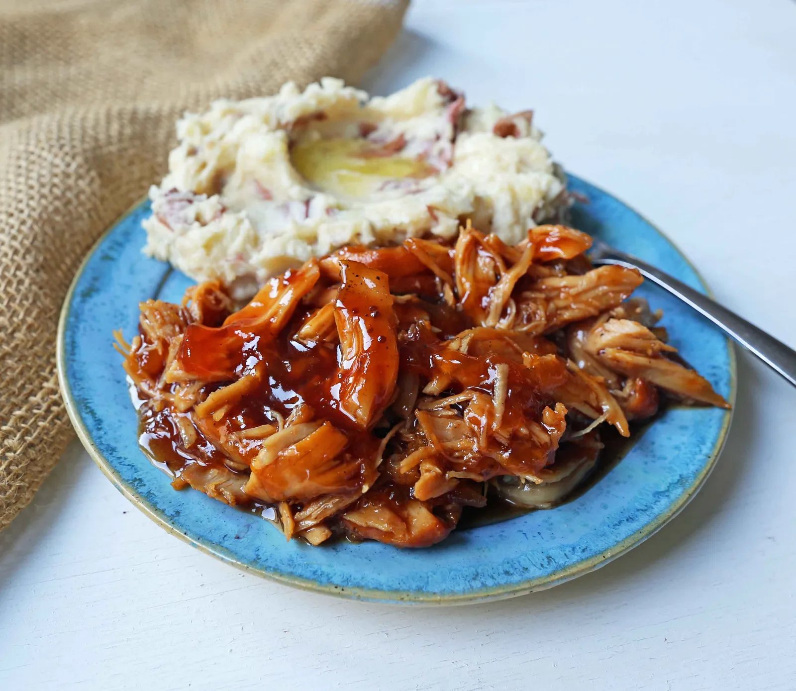 Slow Cooker Chicken with Sweet Peach Barbecue Glaze