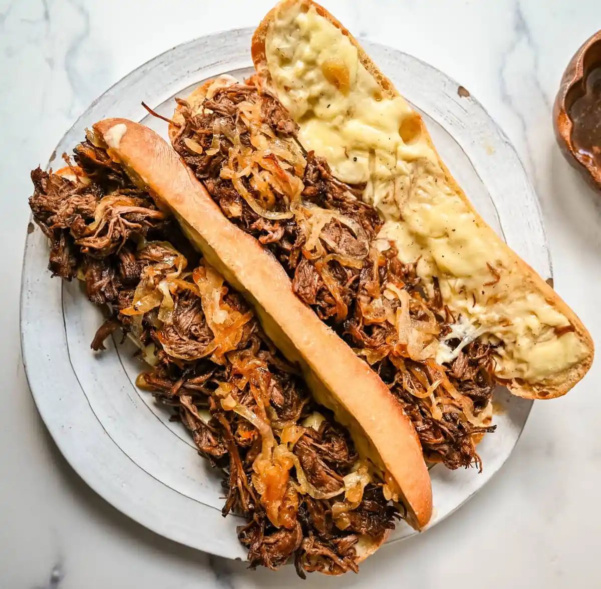 Slow Cooker French Dip Sandwiches