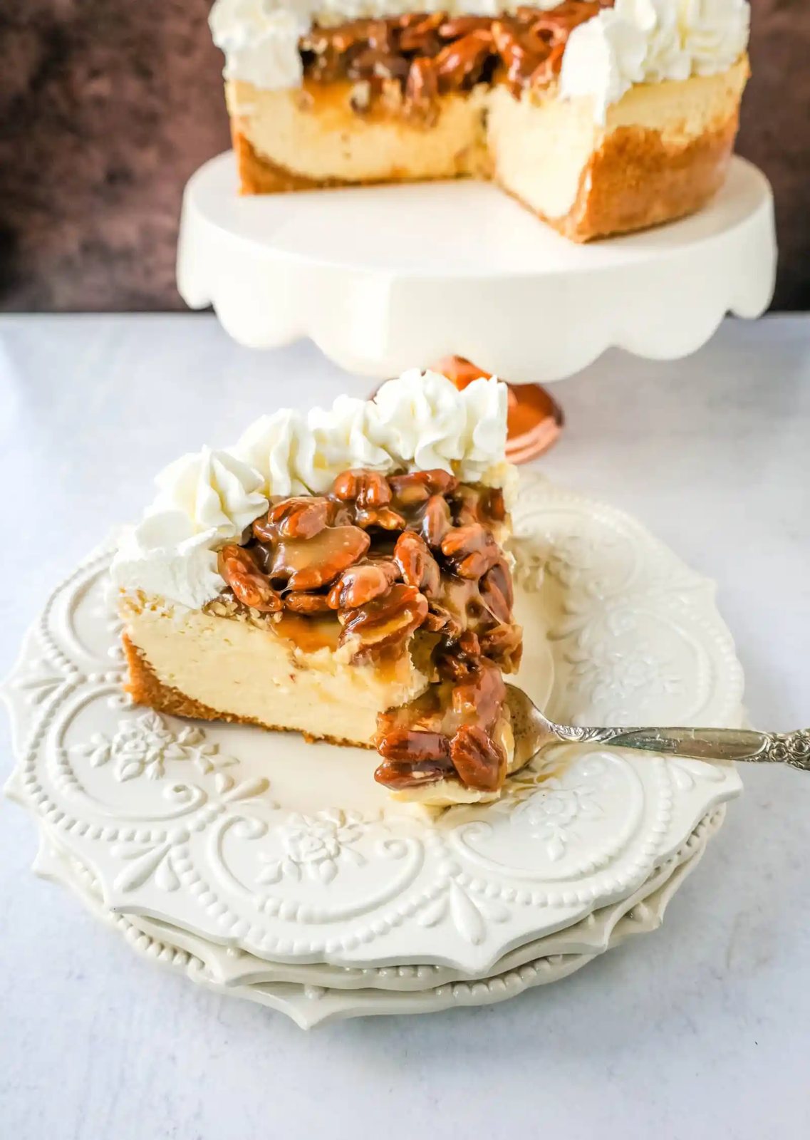 Southern Pecan Praline Cheesecake