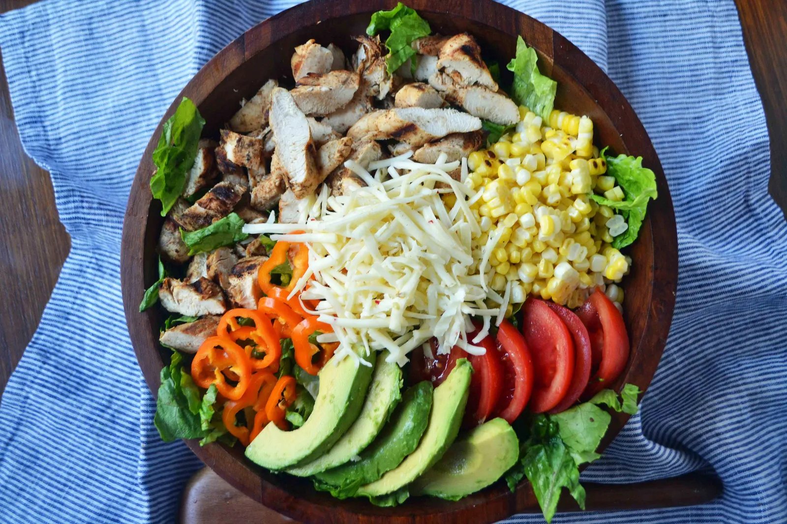 Southwestern Chicken Chopped Salad with Cilantro Lime Ranch