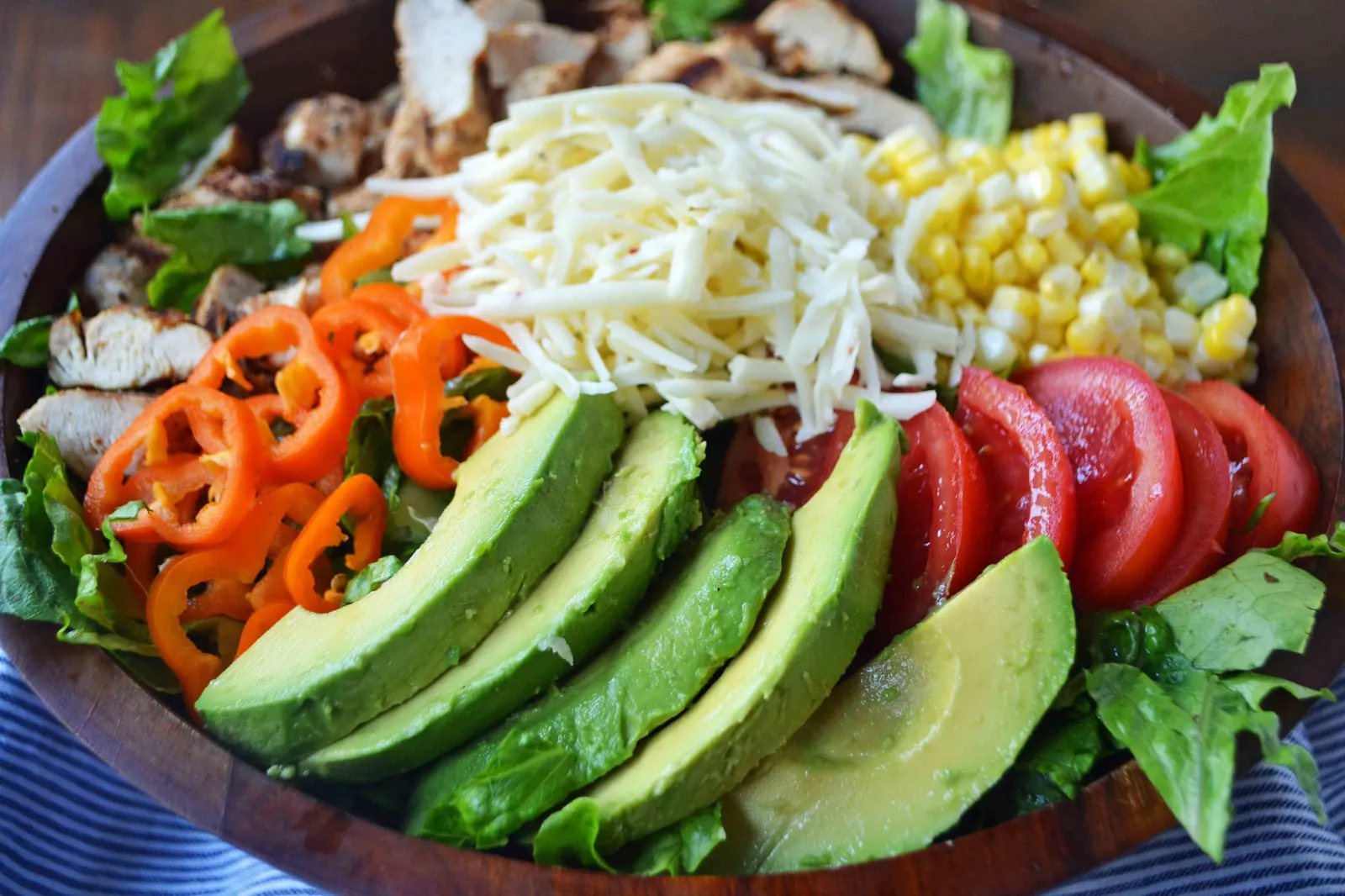 Southwestern Chicken Chopped Salad with Cilantro Lime Ranch by Modern Honey l www.modernhoney.com