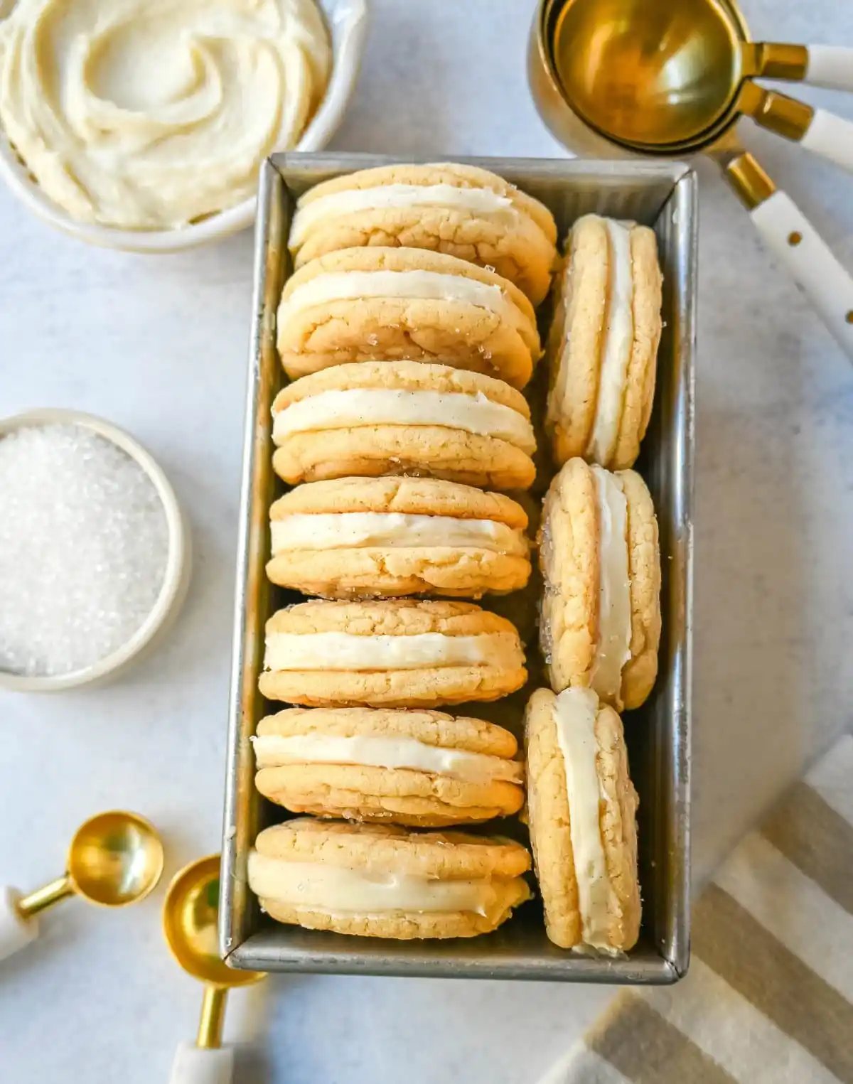 Sugar Sandwich Cookies with Cream Cheese Frosting