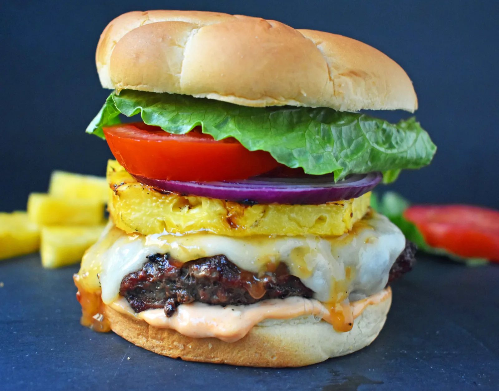 Sweet and Spicy Hawaiian Burger