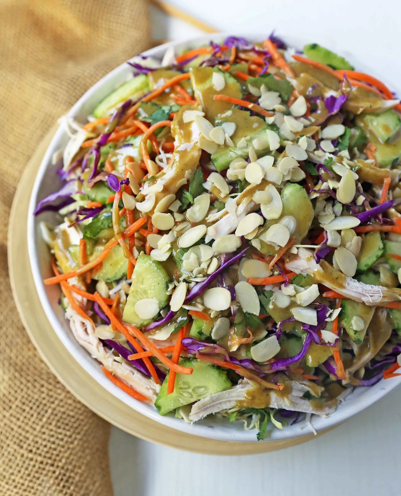 Thai Chicken Salad with Peanut Dressing
