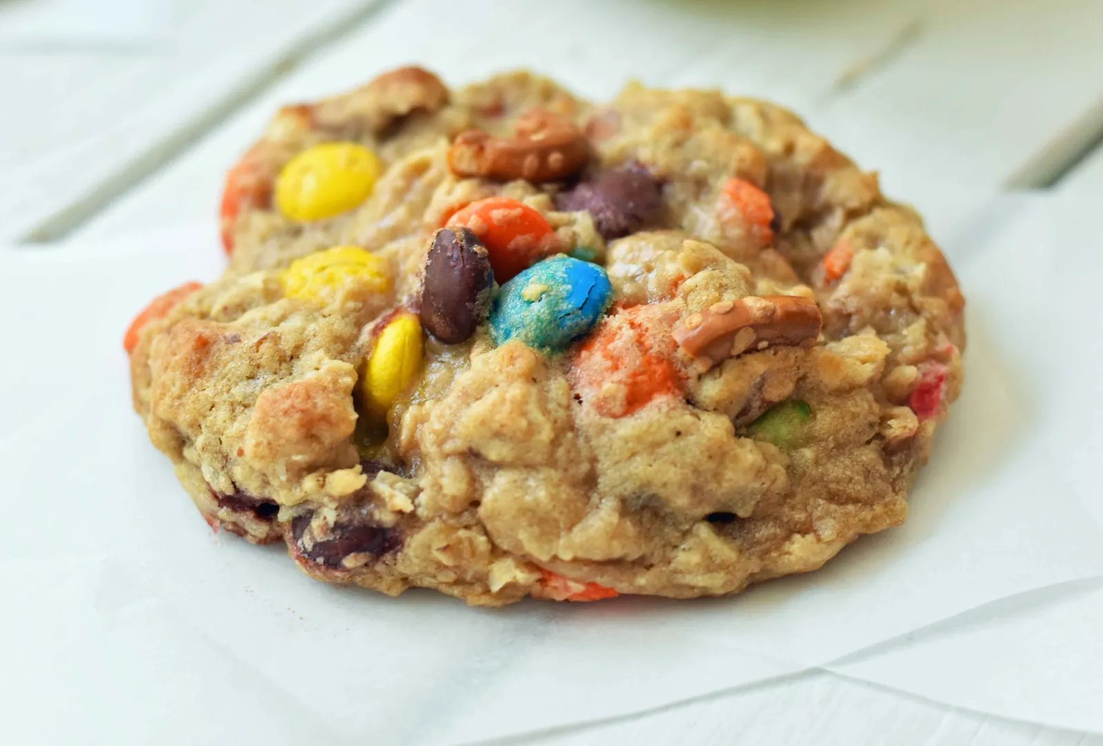Oatmeal M&M Coconut Pretzel Cookies