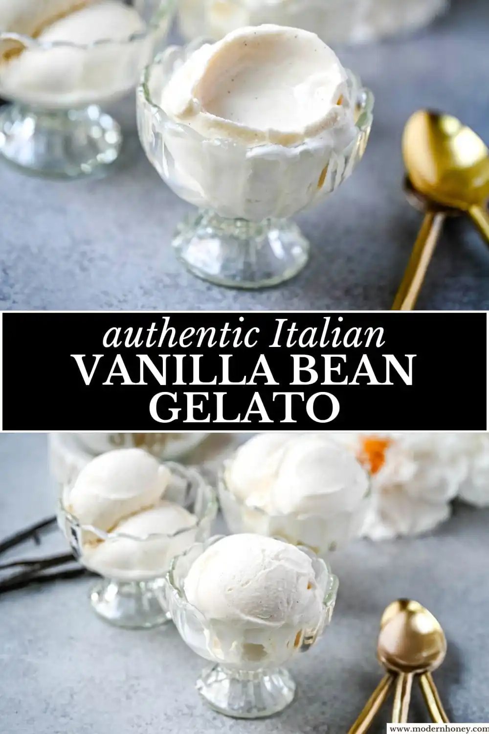 This Vanilla Bean Gelato (also known as Fior de Latte Gelato) is a homemade gelato recipe and is the ultimate summer dessert made with real vanilla beans and a custard base for that authentic gelato texture. This from-scratch vanilla bean gelato is better than store-bought and easier to make than you think...it is rich, creamy, and full of vanilla flavor.