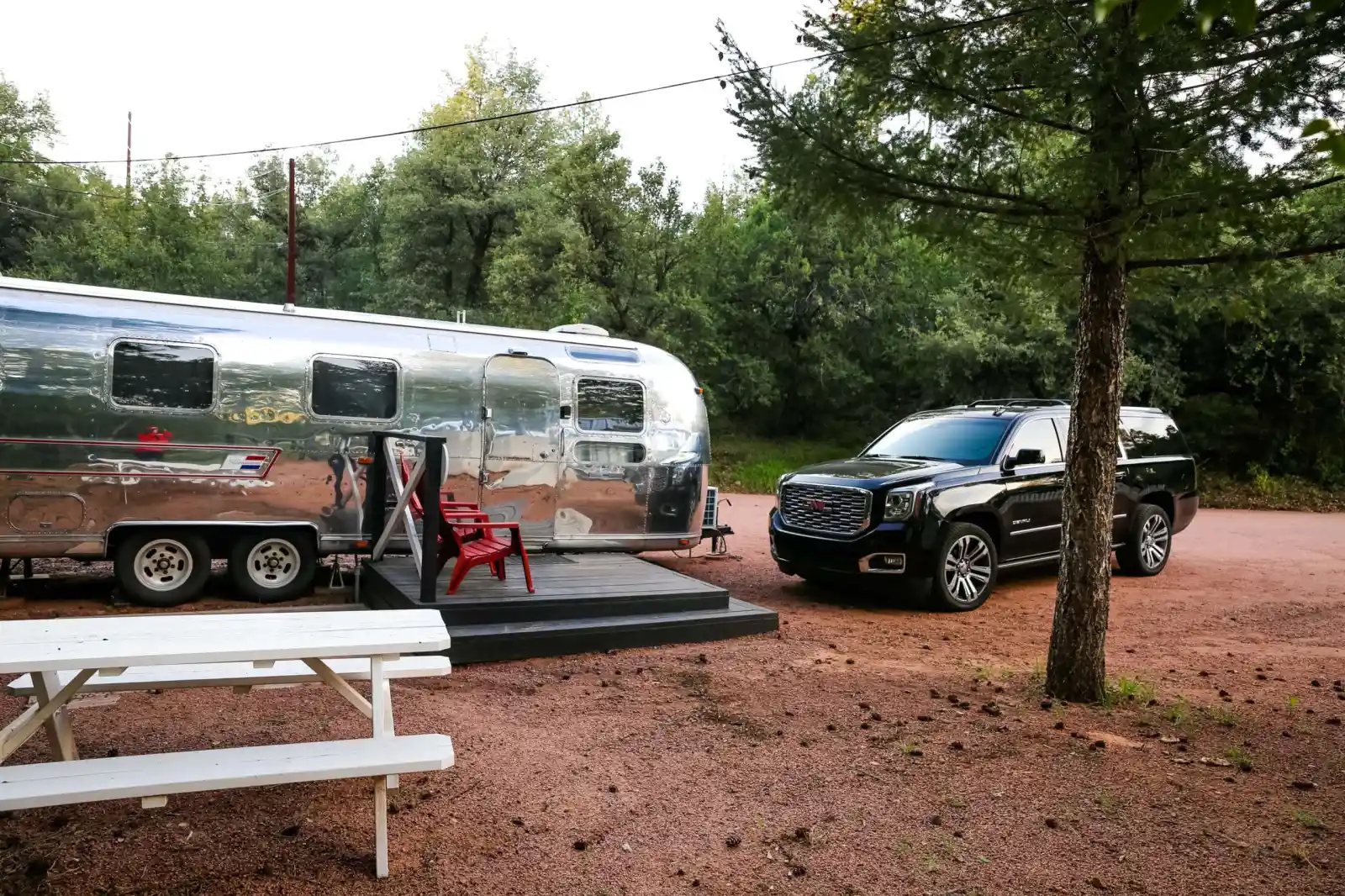 Airstream in Strawberry Arizona at the Strawberry Inn.