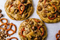 The Gilded Toffee Pretzel Chocolate Chip Cookie