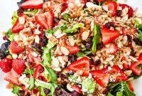 Refreshing Strawberry Spring Mix Salad
