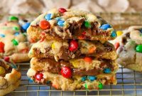M&M Nutella Volcano Cookies