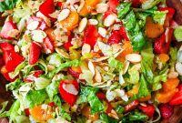 Zesty Mandarin Berry Salad with Sweet Almond Crunch