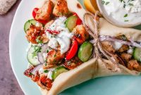 Savory Chicken Gyro Wraps with Zesty Tzatziki