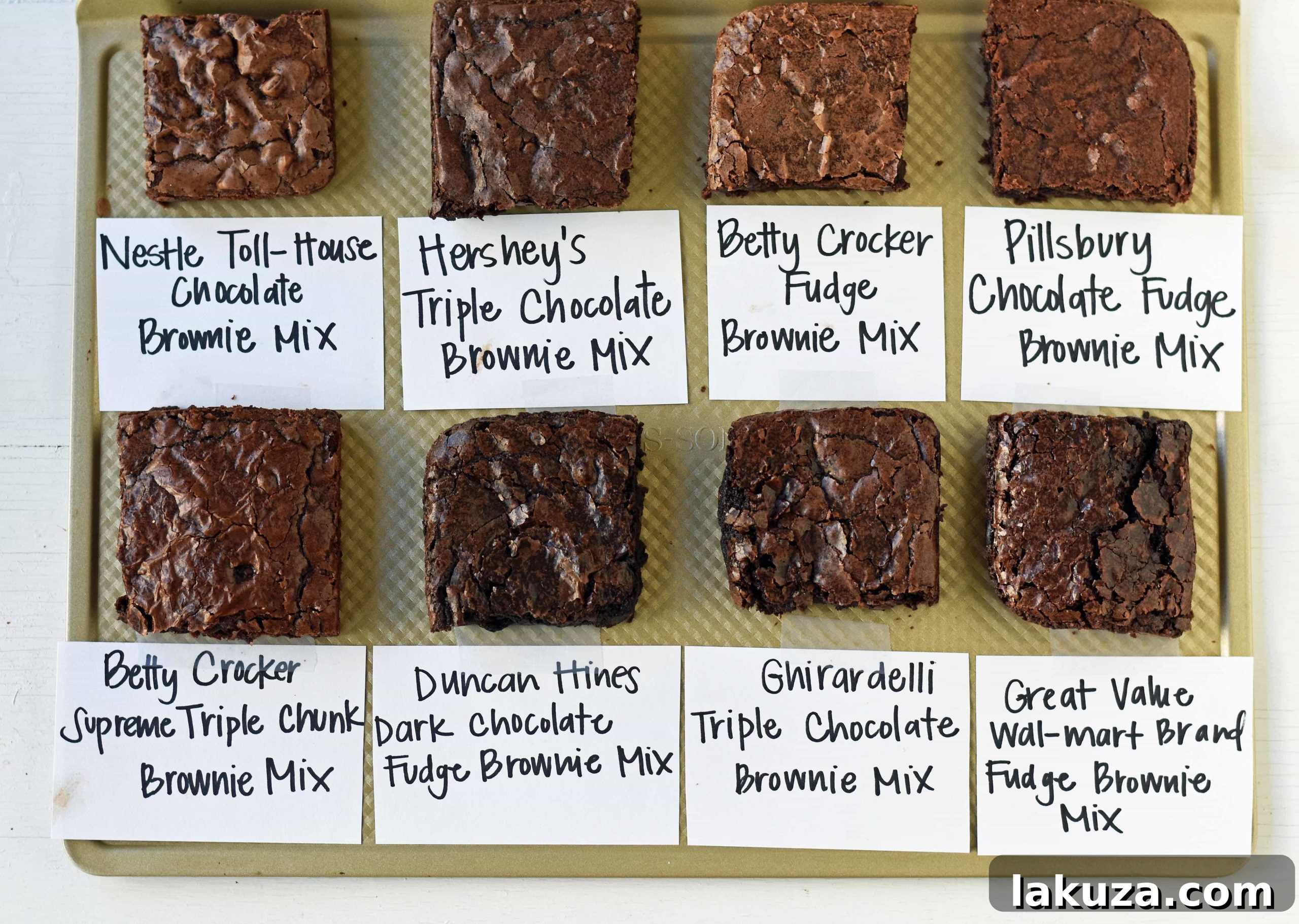 Decadent and Easy Ranking the Top Brownie Mixes 12 Ghirardelli Triple Chocolate Brownie Mix, winner of the taste test