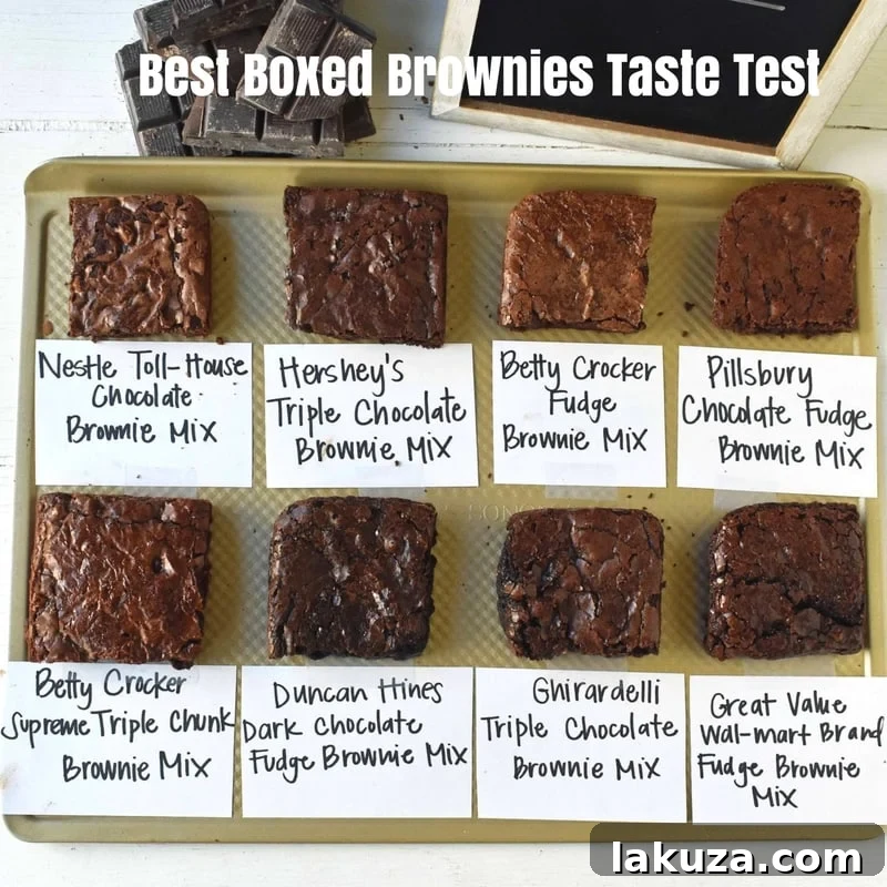 Decadent and Easy Ranking the Top Brownie Mixes 9 Comparison of boxed brownie mixes attributes