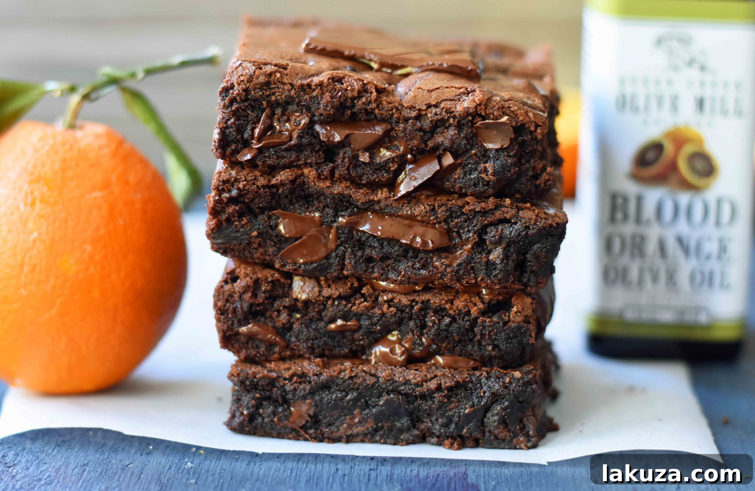Chocolate Orange Brownies. Chewy dark chocolate and orange brownies. How to make soft chewy homemade brownies. Olive Oil Chocolate Brownies.