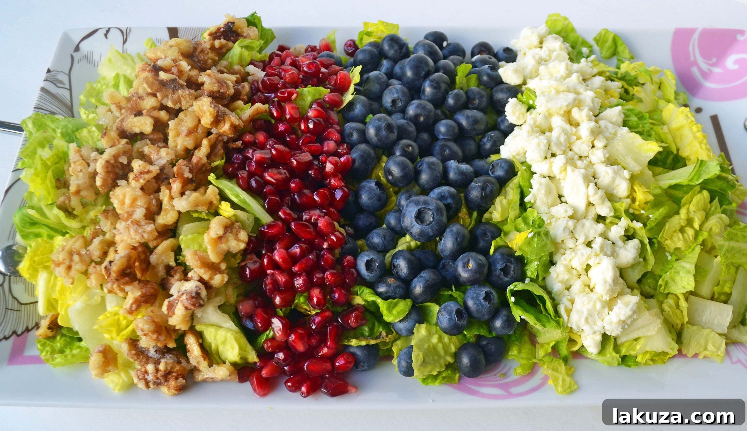 Delicious All American Nuts and Berries Salad ready to be served