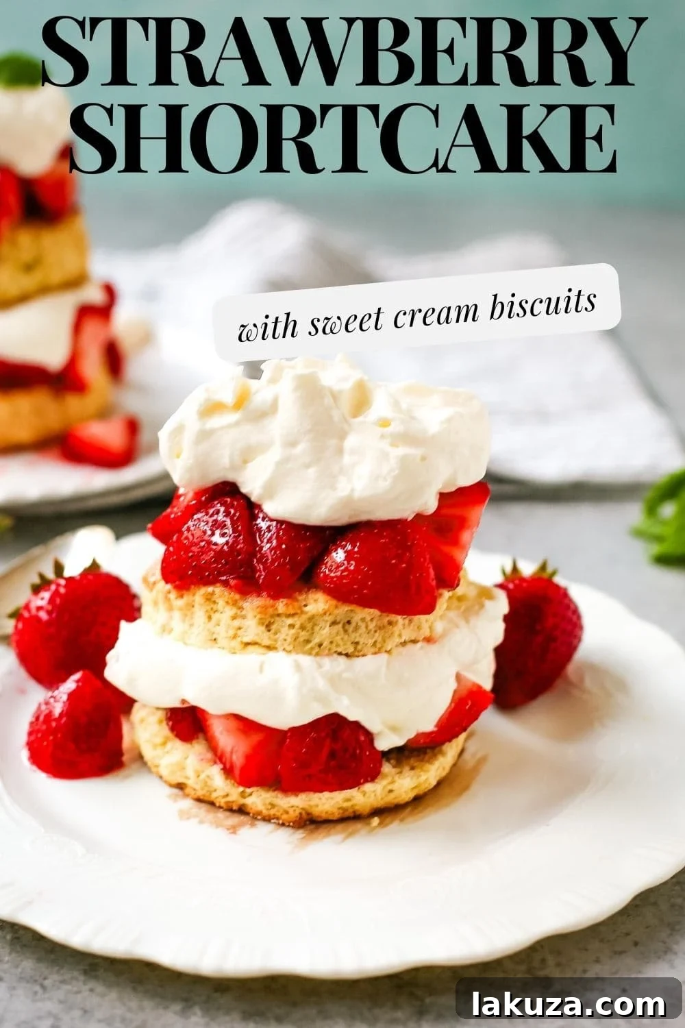 Crimson Berry Dream 12 The Best Strawberry Shortcake with Homemade Sweet Biscuits, Sliced Strawberries, and Sweetened Whipped Cream. The sweet biscuits paired with sugared, syrupy strawberries, and fluffy whipped cream.
