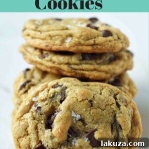 Dark Chocolate Chunk Olive Oil Cookies. Chewy and crispy chocolate chip cookies made with olive oil and butter. The perfect chocolate chip cookie with oil.
