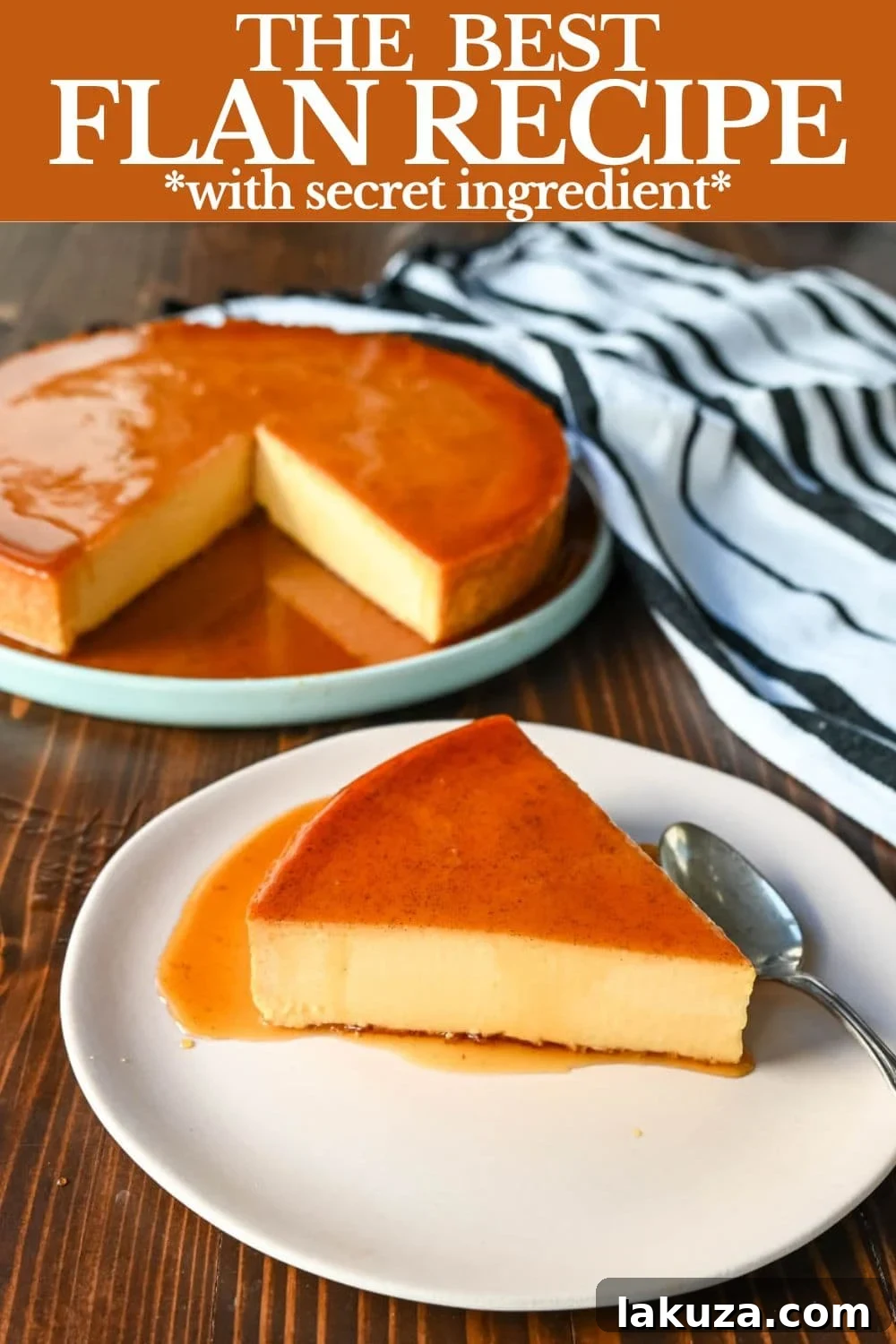 Silky Smooth Caramel Flan 9 Caramel Flan Recipe. This is hands down the best Flan recipe ever! This flan recipe has the smoothest, creamiest custard and topped with caramelized sugar. This is my neighbor's famous recipe that she has been making for over 60 years!