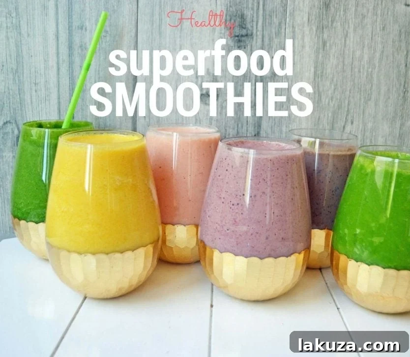6 Healthy Superfood Smoothies by Modern Honey - www.modernhoney.com