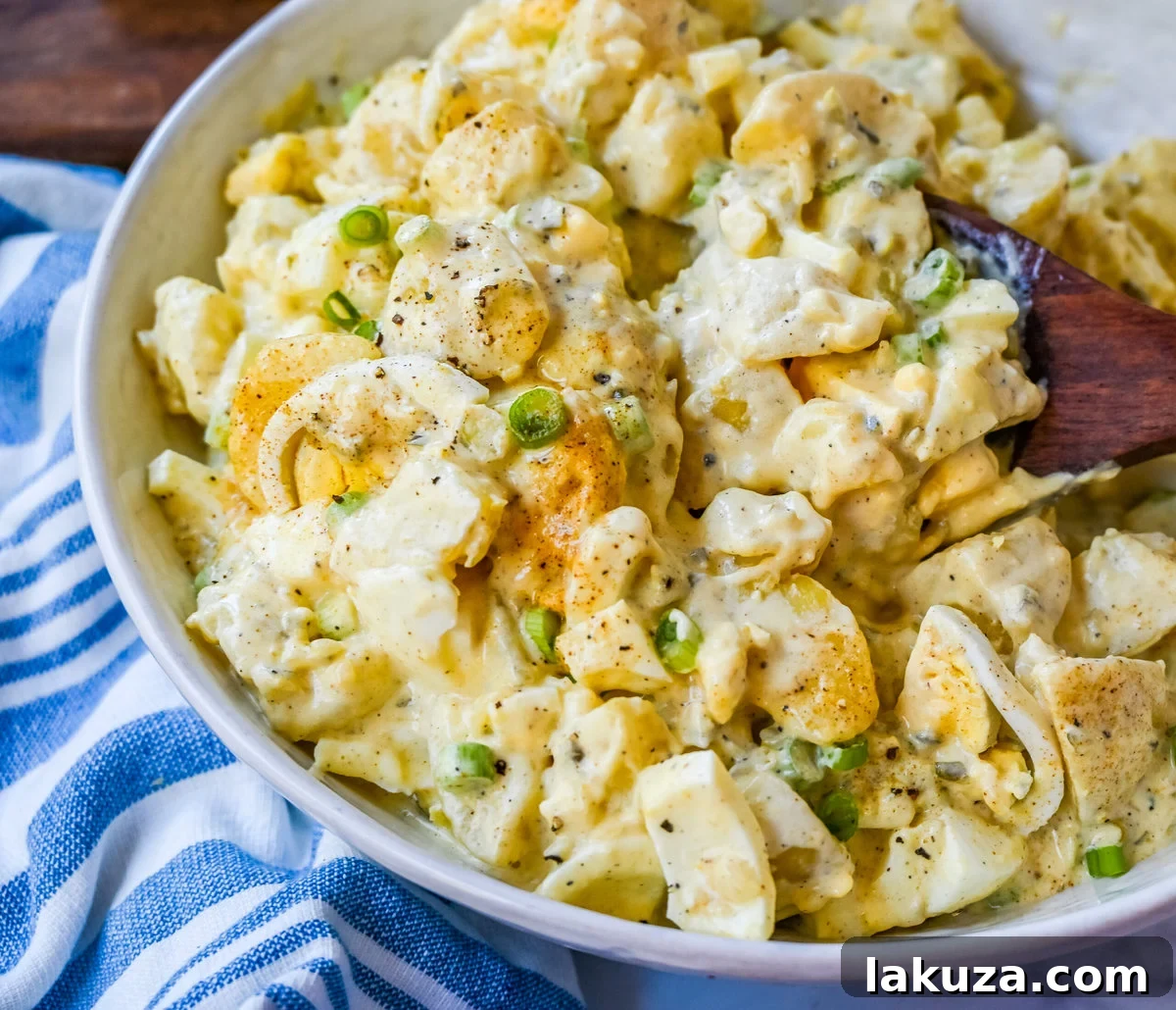 The Ultimate Potato Salad 7 Best Potato Salad Recipe. This Mama's Potato Salad is a classic potato salad recipe made with potatoes, hard boiled eggs, sweet pickles, mayonnaise, mustard, spices, and a touch of green onion. This is the best potato recipe you will ever eat!