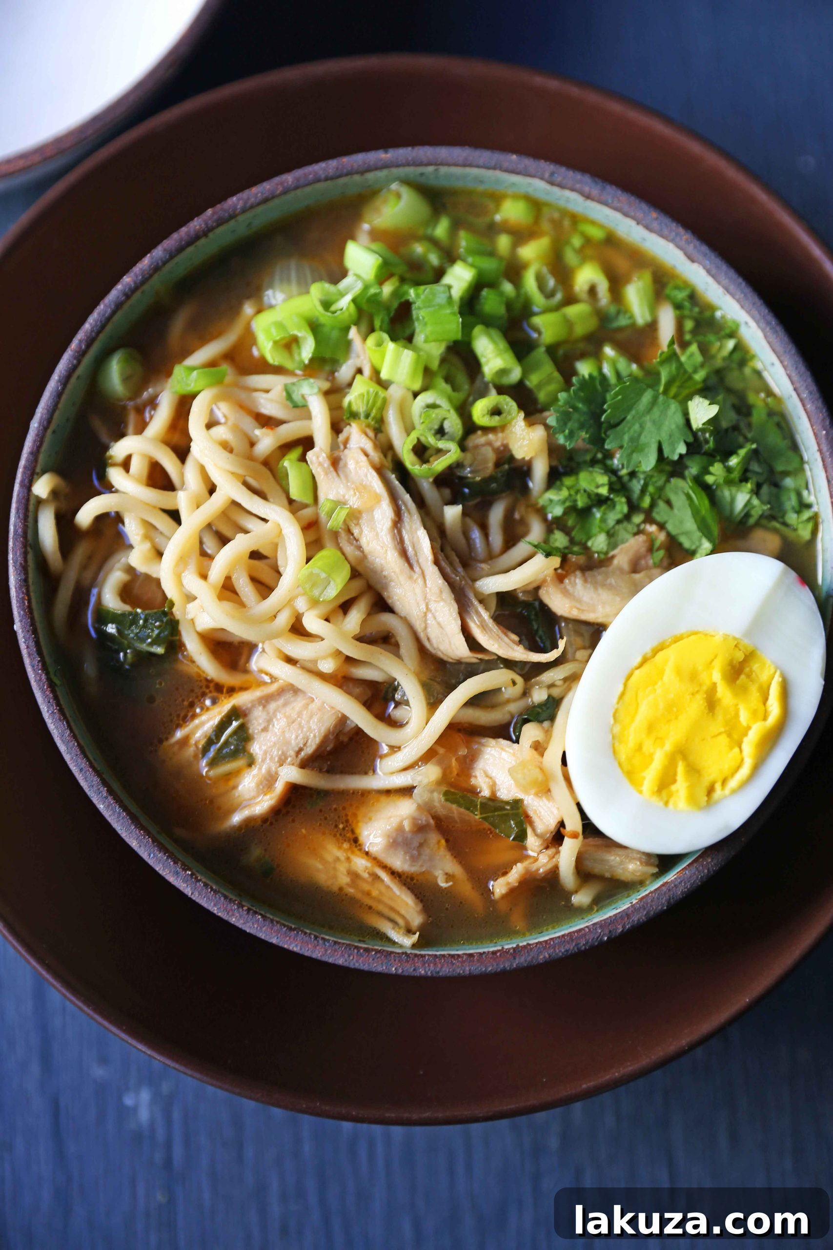 Soulful Homemade Chicken Ramen 5 Homemade Chicken Ramen. A filling nutritious soup full of protein, vegetables, and soothing broth. Perfect boost for your immune system! www.modernhoney.com #wellnessyourway @kroger